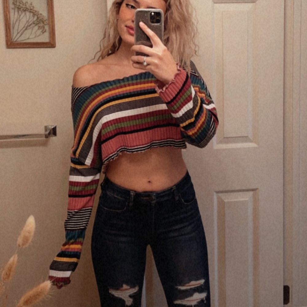 Multi Colored Striped Sweater